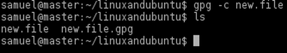 encrypt file in gnupg