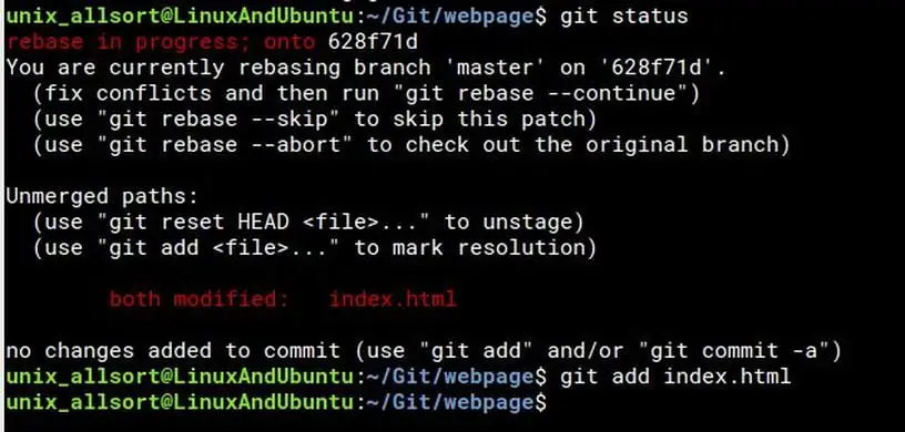 git merge conflict resolution