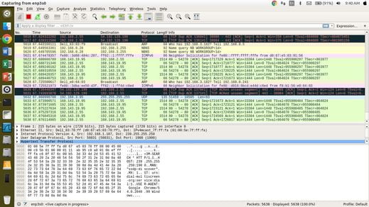 how to apply coloring in wireshark
