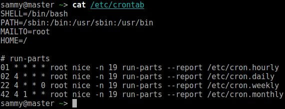 how to schedule a cron job in linux
