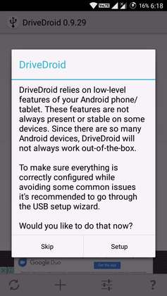 install drivedroid in android from play store