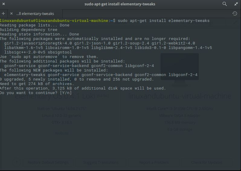 install elementary tweaks