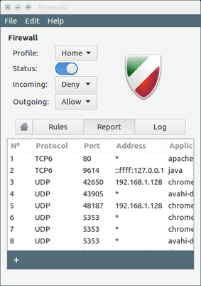 install gufw firewall