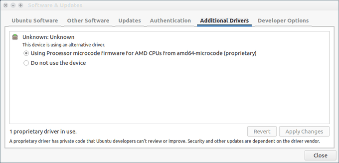 install proprietary graphics driver