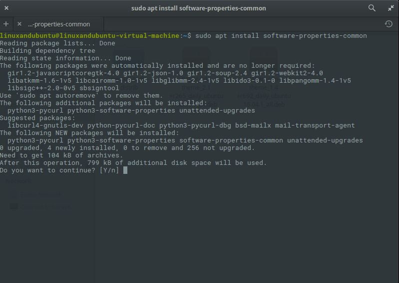 install software properties common on elementary os