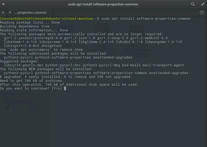 install software properties common on elementary os