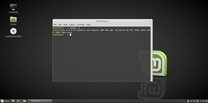 linux mint live install