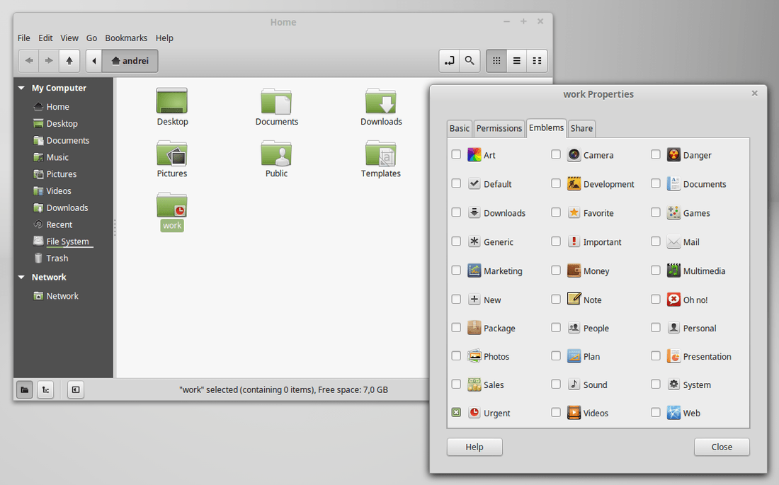 linux mint rebecca nemo emblems extension