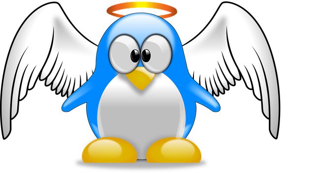 linux penguin angel