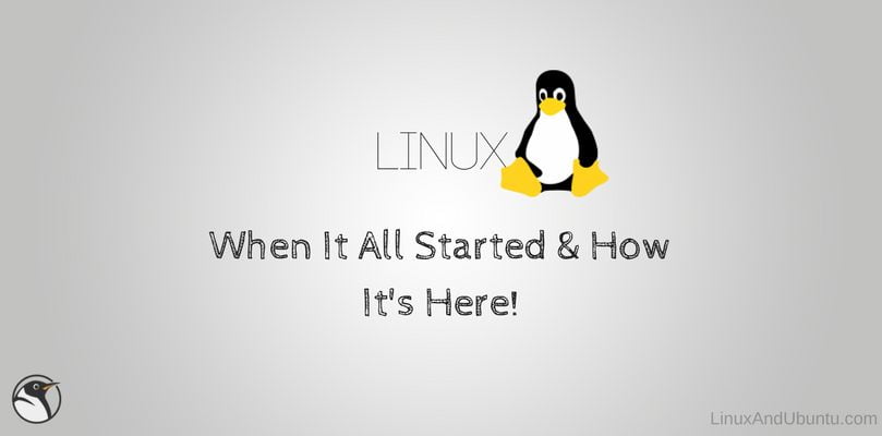 linux when it all started and how it's here linux history