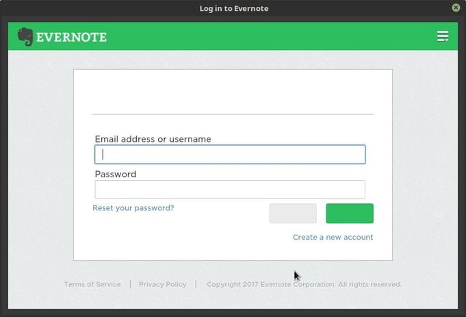 nixnote login to evernote