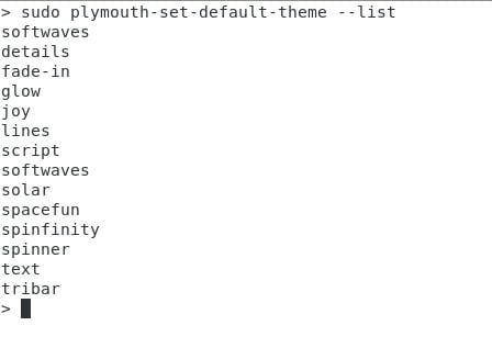 plymouth set default theme debian