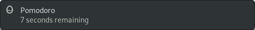 pomodoro shows last 10 seconds notifications