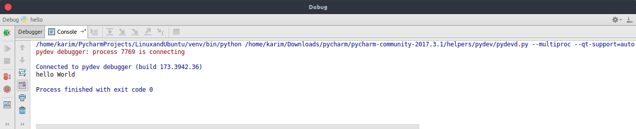 pycharm Debug tool