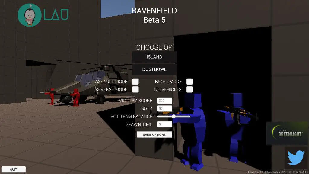 ravenfield game options