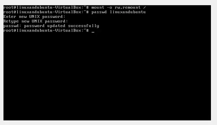 reset ubuntu sudo password