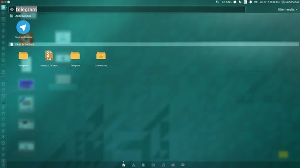 run telegram in from dash in linux mint ubuntu