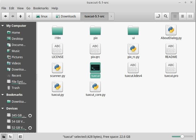 run tuxcut in ubuntu