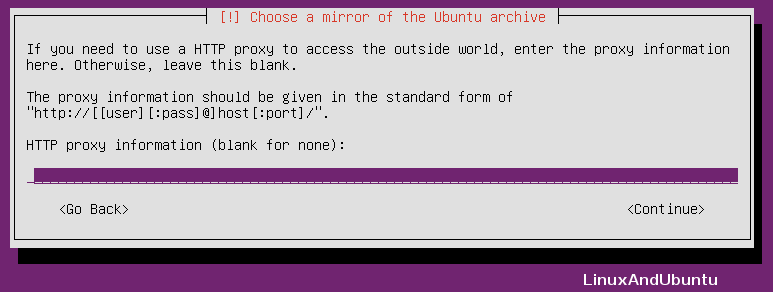 select ubuntu mirror in ubuntu