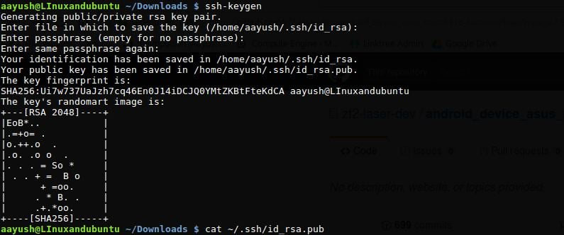 ssh keygen