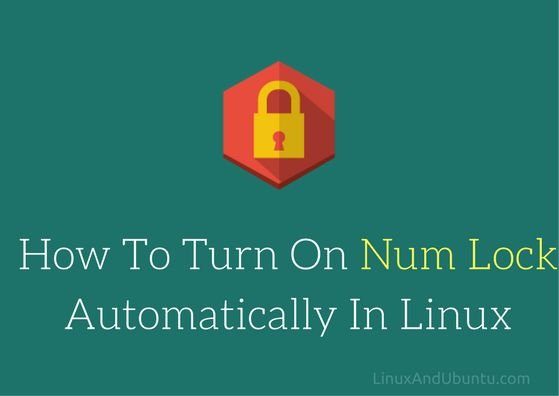 turn on num lock in linux