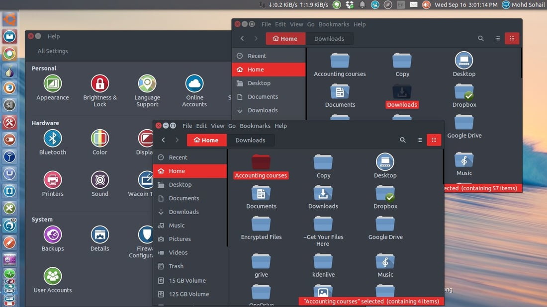 ubuntu 16.10 gtk theme