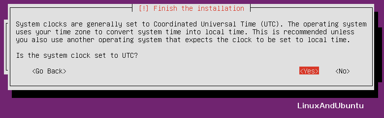 ubuntu finish installation