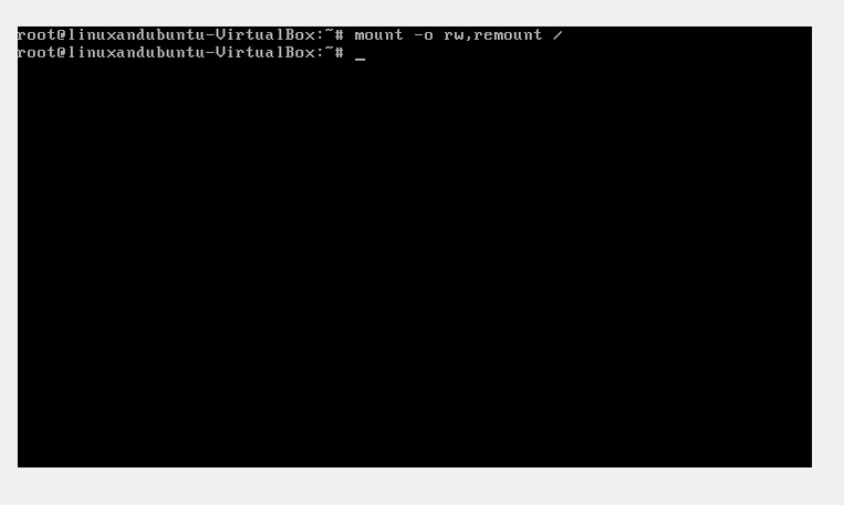 ubuntu recovery mode command line