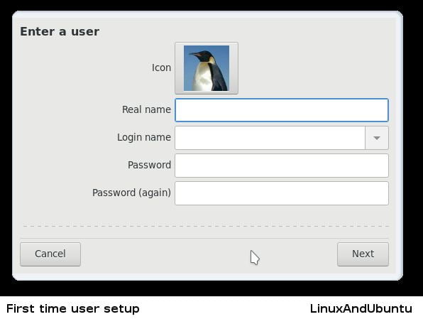 pclinuxos enter user password