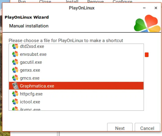 playonlinux install graphmatica