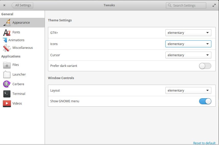 stock elementary os gtk theme