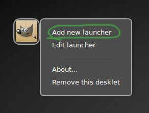 add new launcher in linux mint