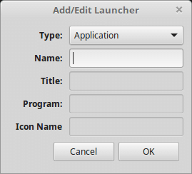 add or edit launcher in linux