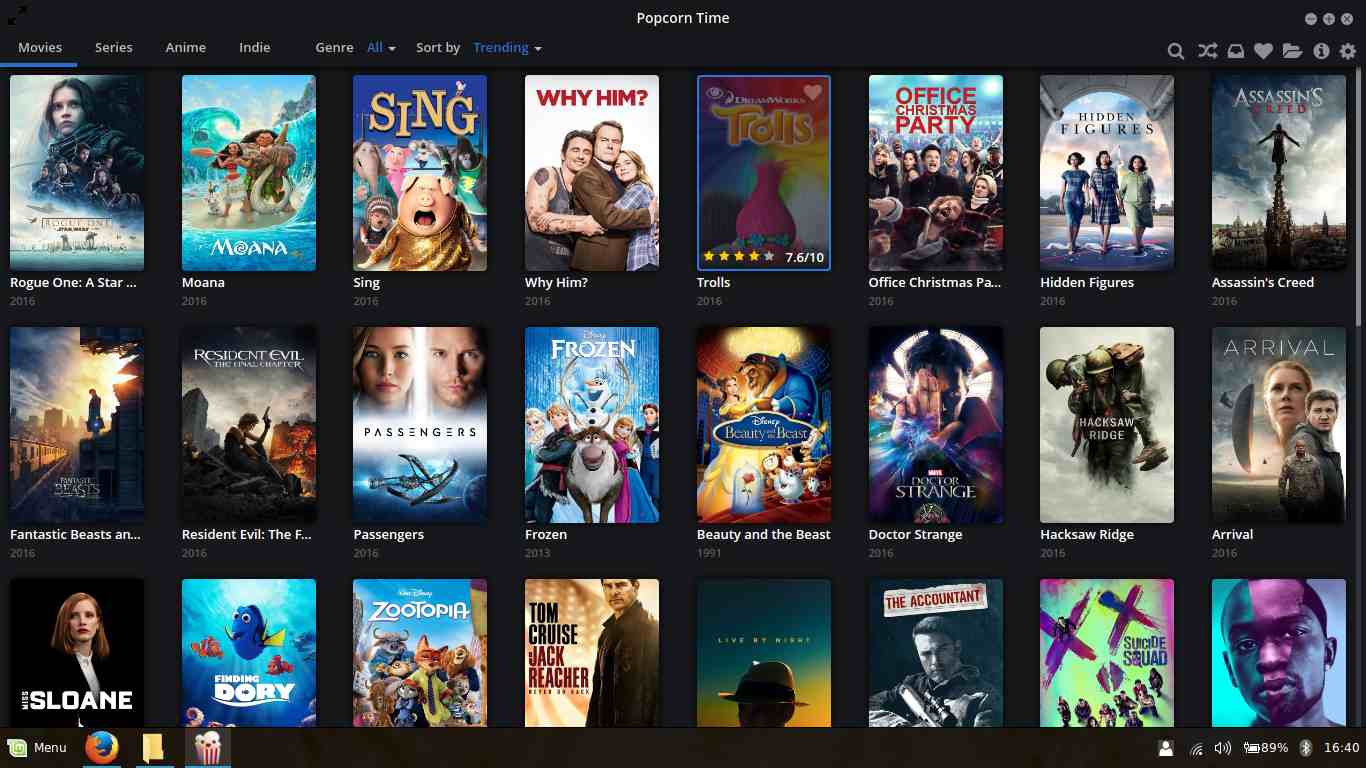 choose from thousands of movies and shows on popcorn