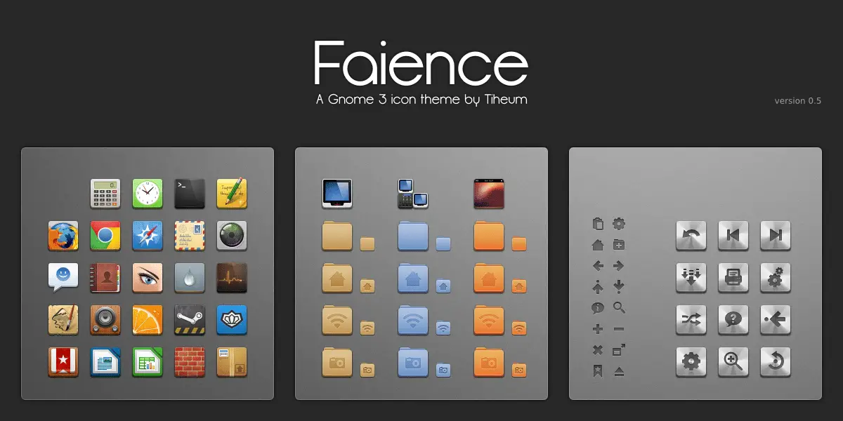 faience icon theme for linux