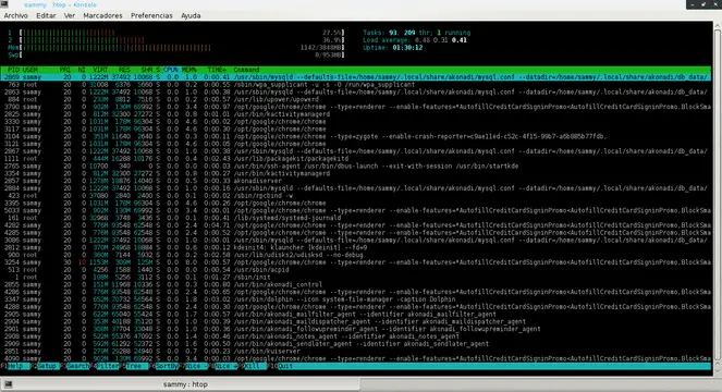 htop task manager for linux