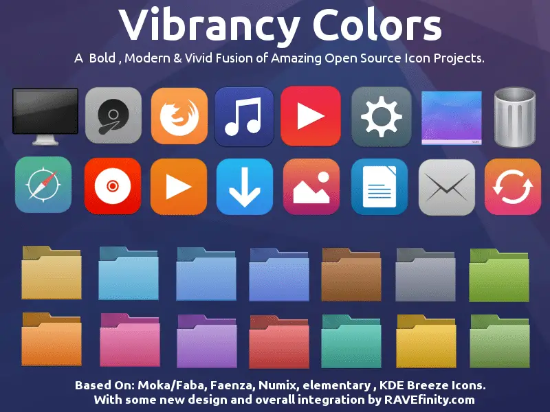 vibrancy colors icon theme for linux