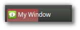 window progress bar in panel