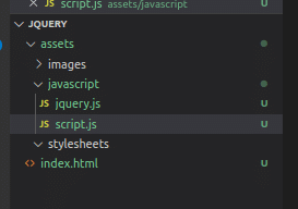 create jquery script file
