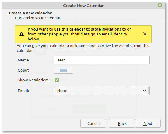Thunderbird customize calendar