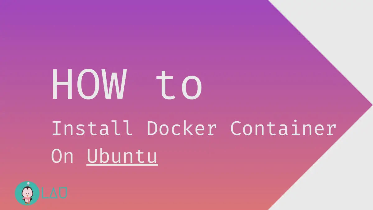how to install docker container on ubuntu