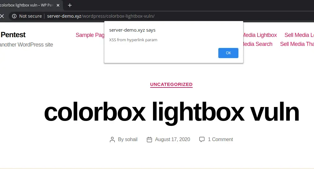 Colorbox Lightbox XSS vulnerability
