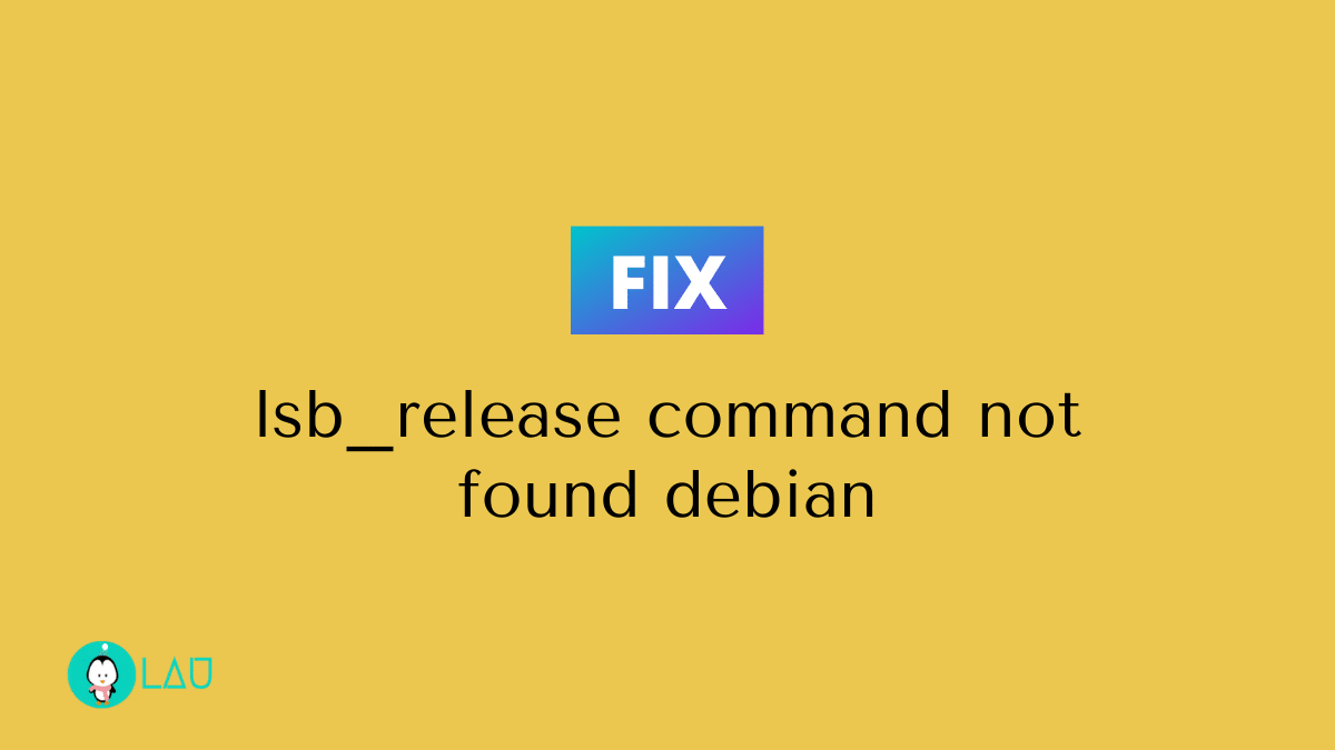lsb release command not found debian