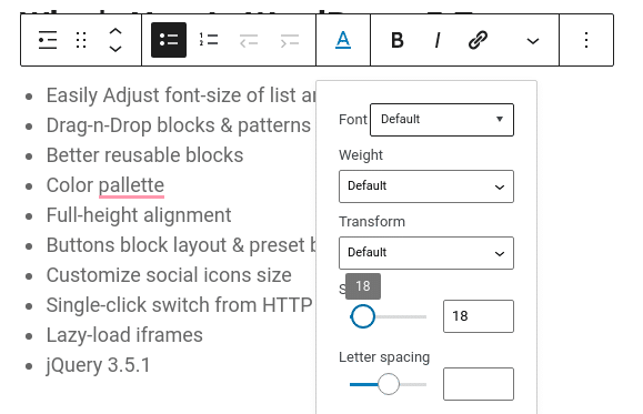 Adjust font size code block