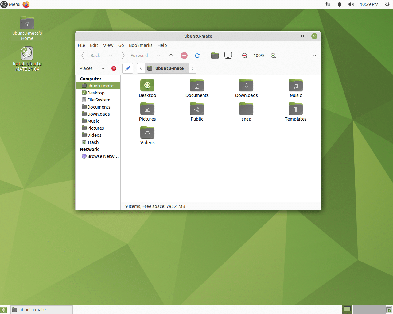 MATE file manager