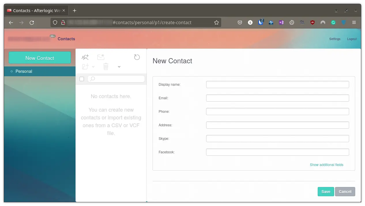Webmail Contacts