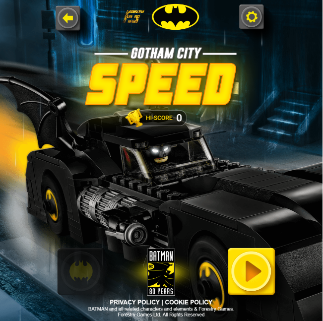 Batman gotham city speed game