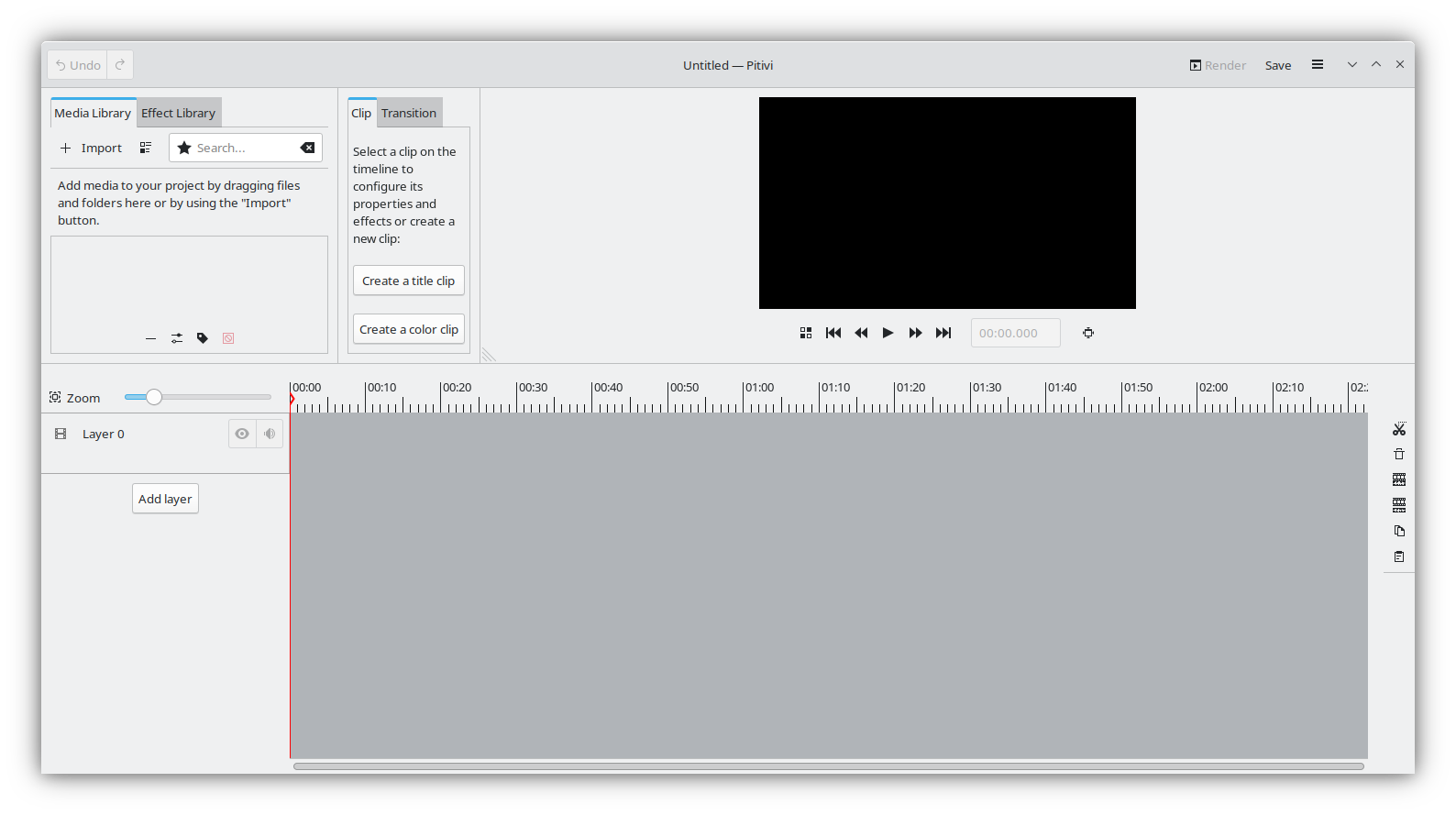 Pitivi video editor for Linux