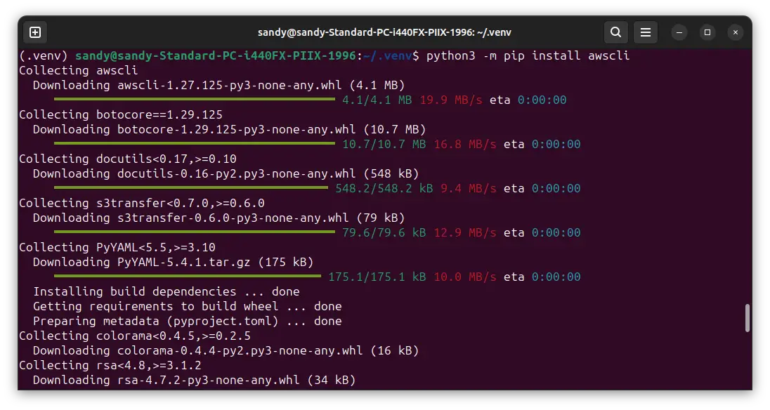 Install AWS CLI on Ubuntu
