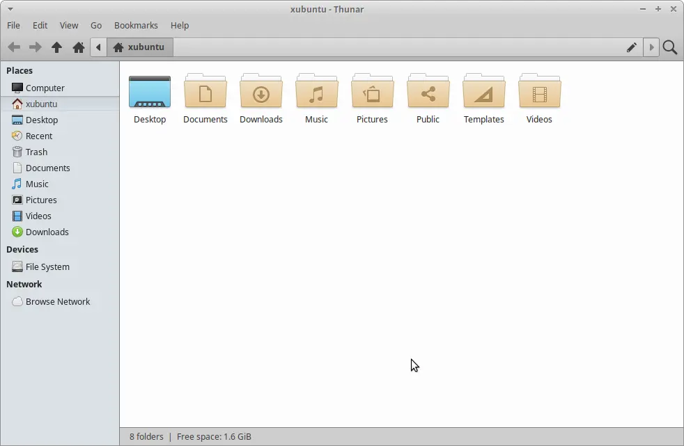 Thunar file manager